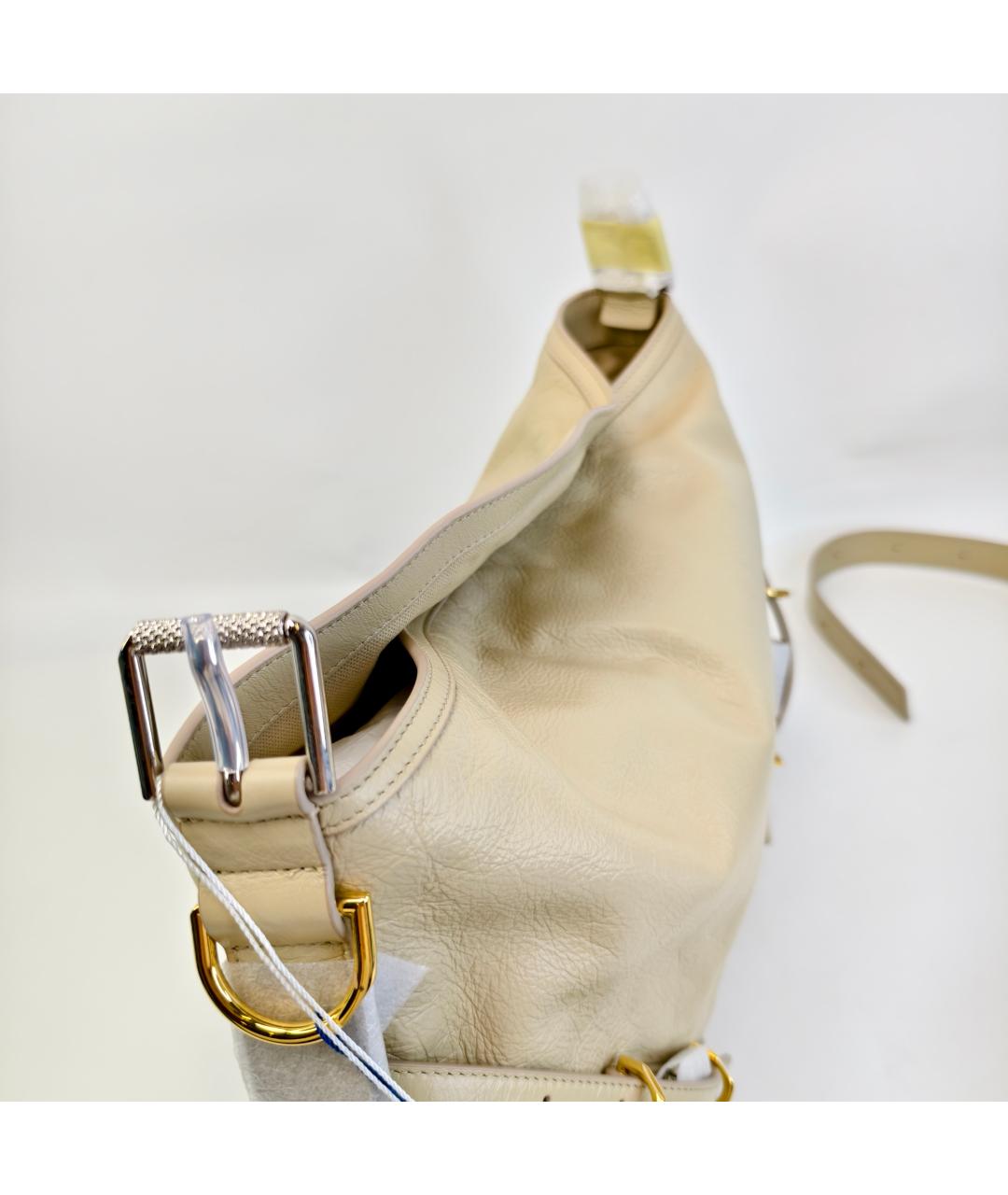 GIVENCHY Бежевая кожаная сумка через плечо, фото 4