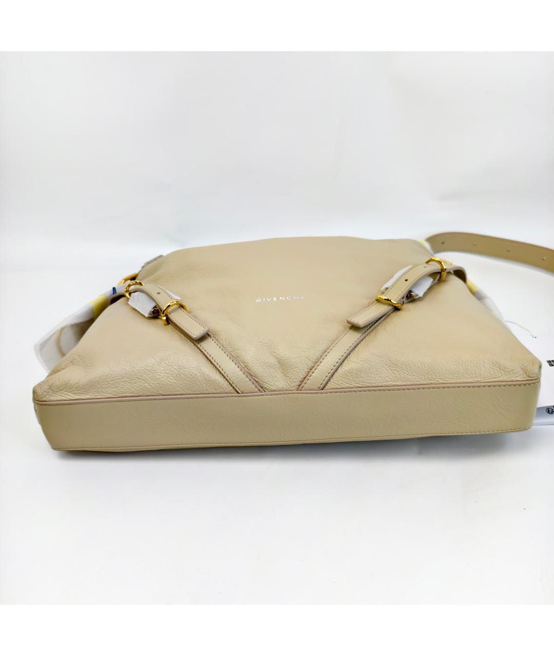 GIVENCHY Бежевая кожаная сумка через плечо, фото 7