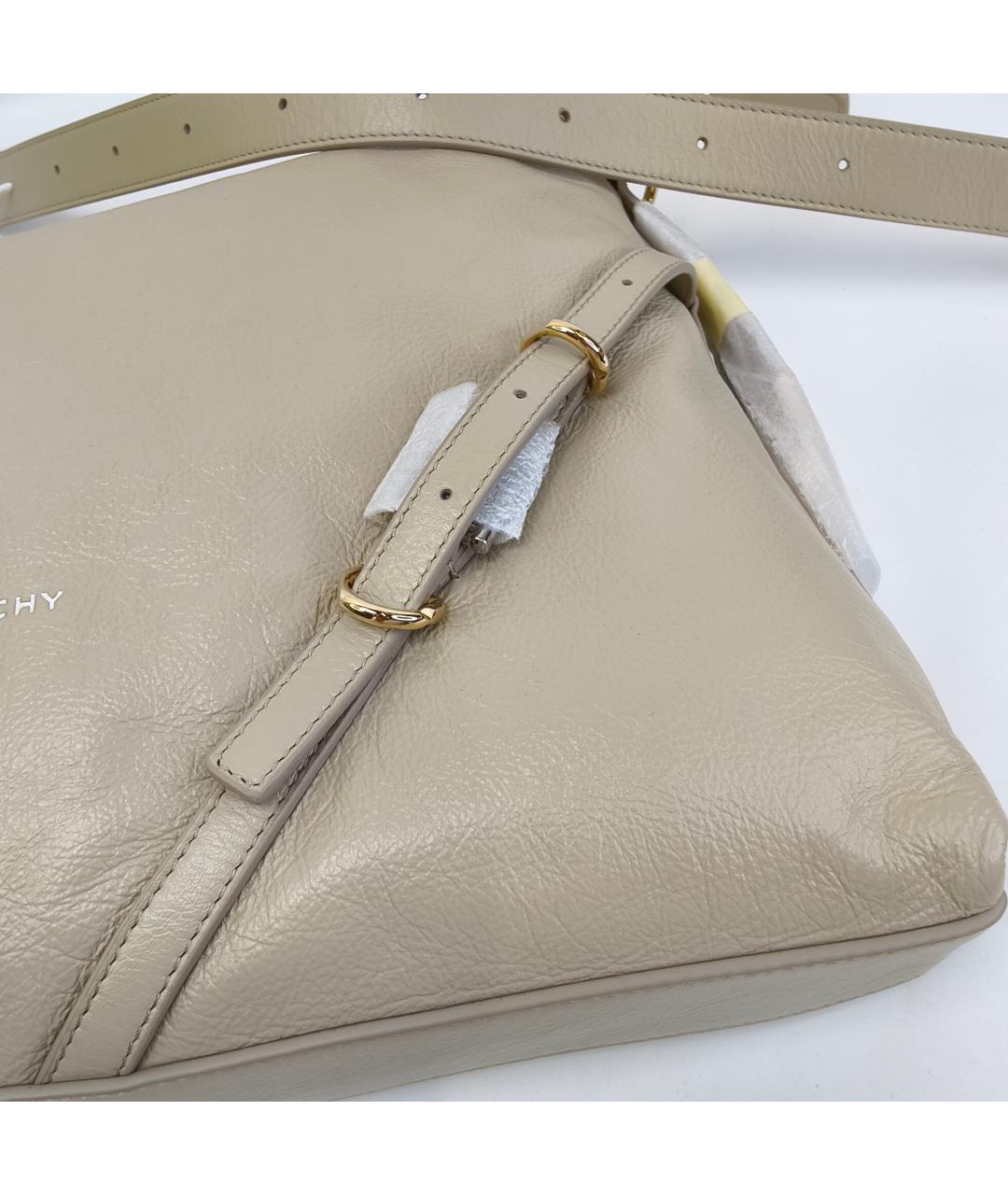 GIVENCHY Бежевая кожаная сумка через плечо, фото 3