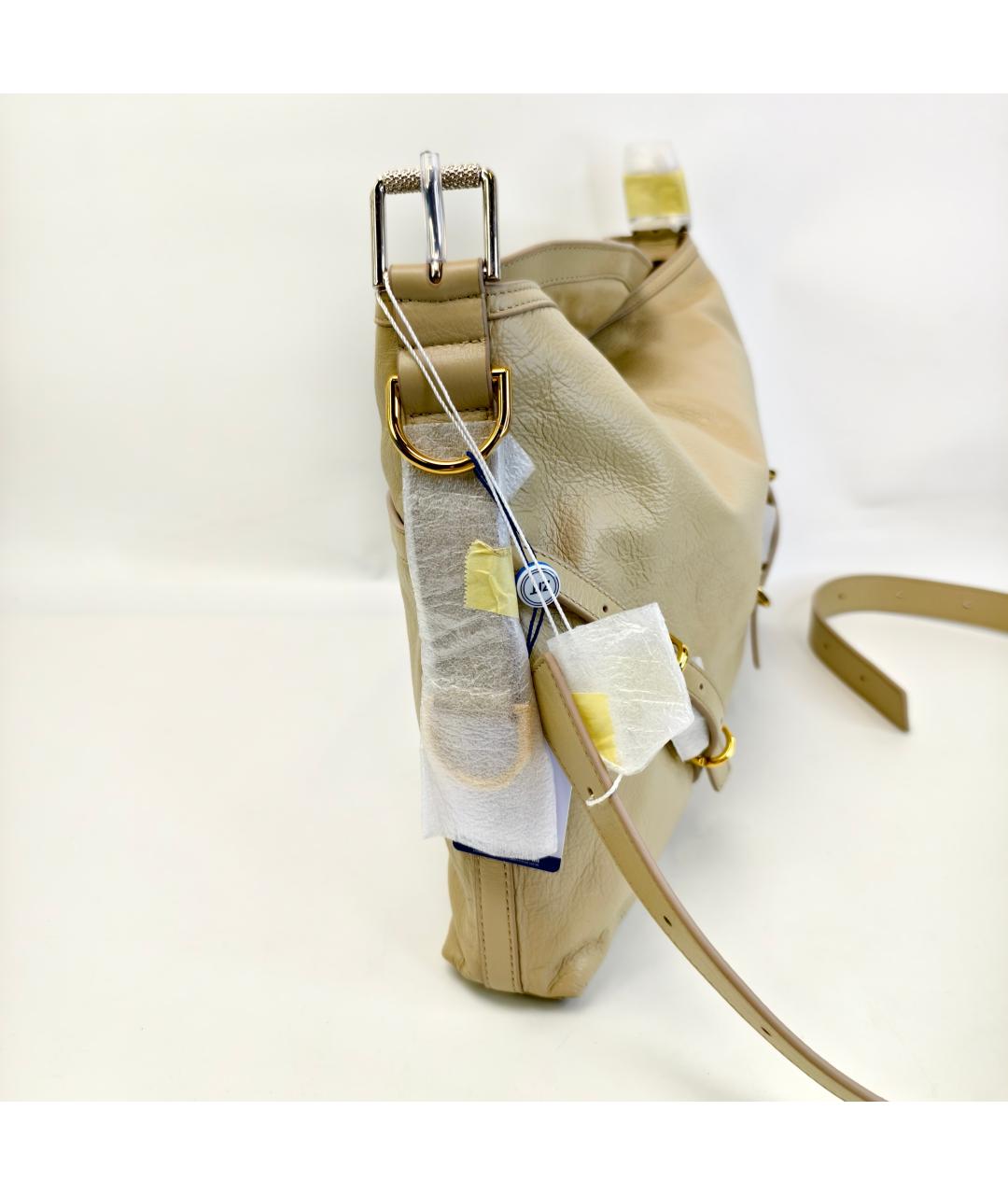 GIVENCHY Бежевая кожаная сумка через плечо, фото 6