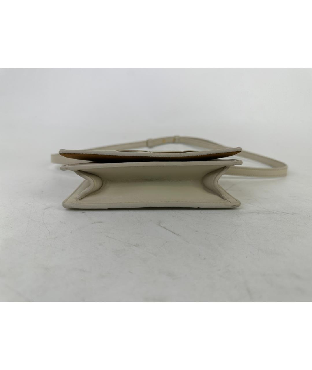 BOTTEGA VENETA Бежевая кожаная сумка через плечо, фото 6