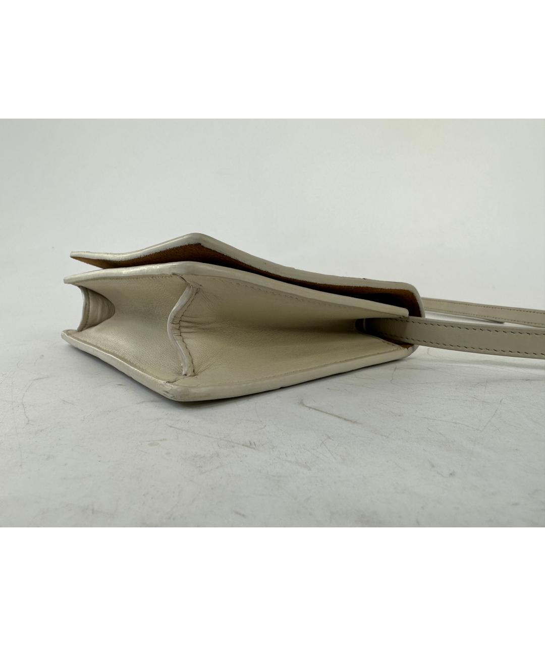 BOTTEGA VENETA Бежевая кожаная сумка через плечо, фото 3