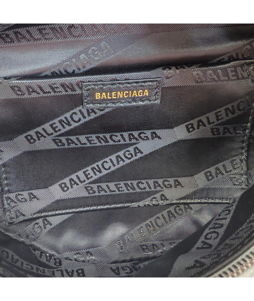 BALENCIAGA Белая кожаная сумка через плечо, фото 7