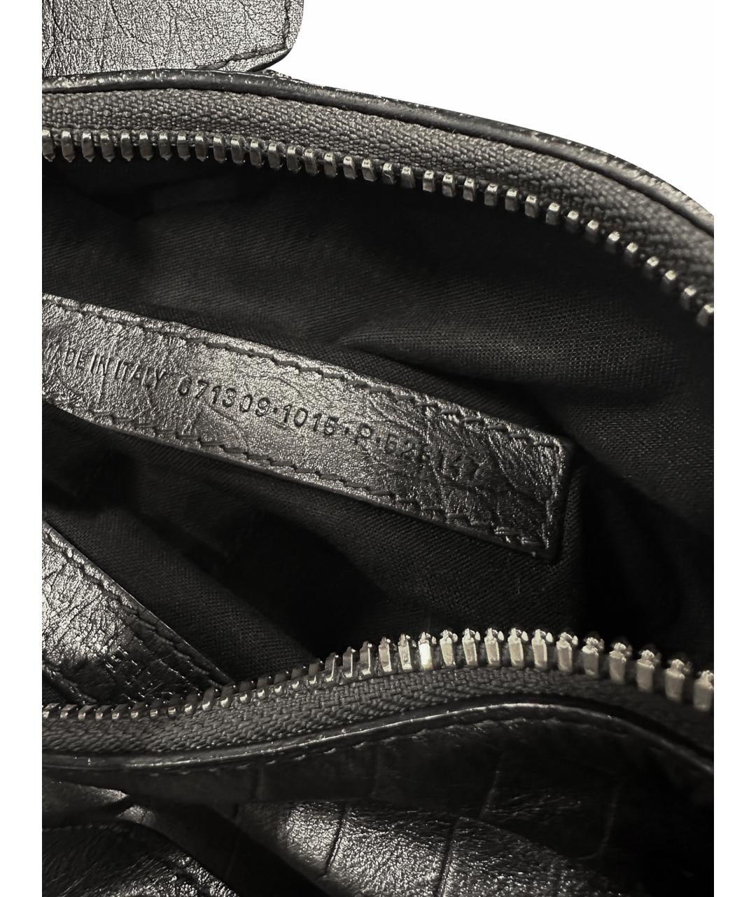 BALENCIAGA Серебряная кожаная сумка через плечо, фото 8