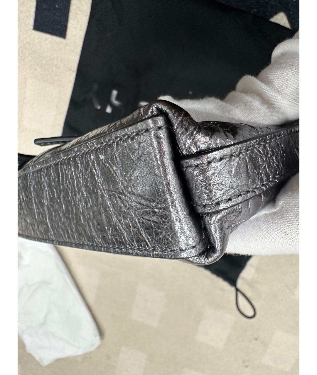 GIVENCHY Серебряная кожаная сумка через плечо, фото 5