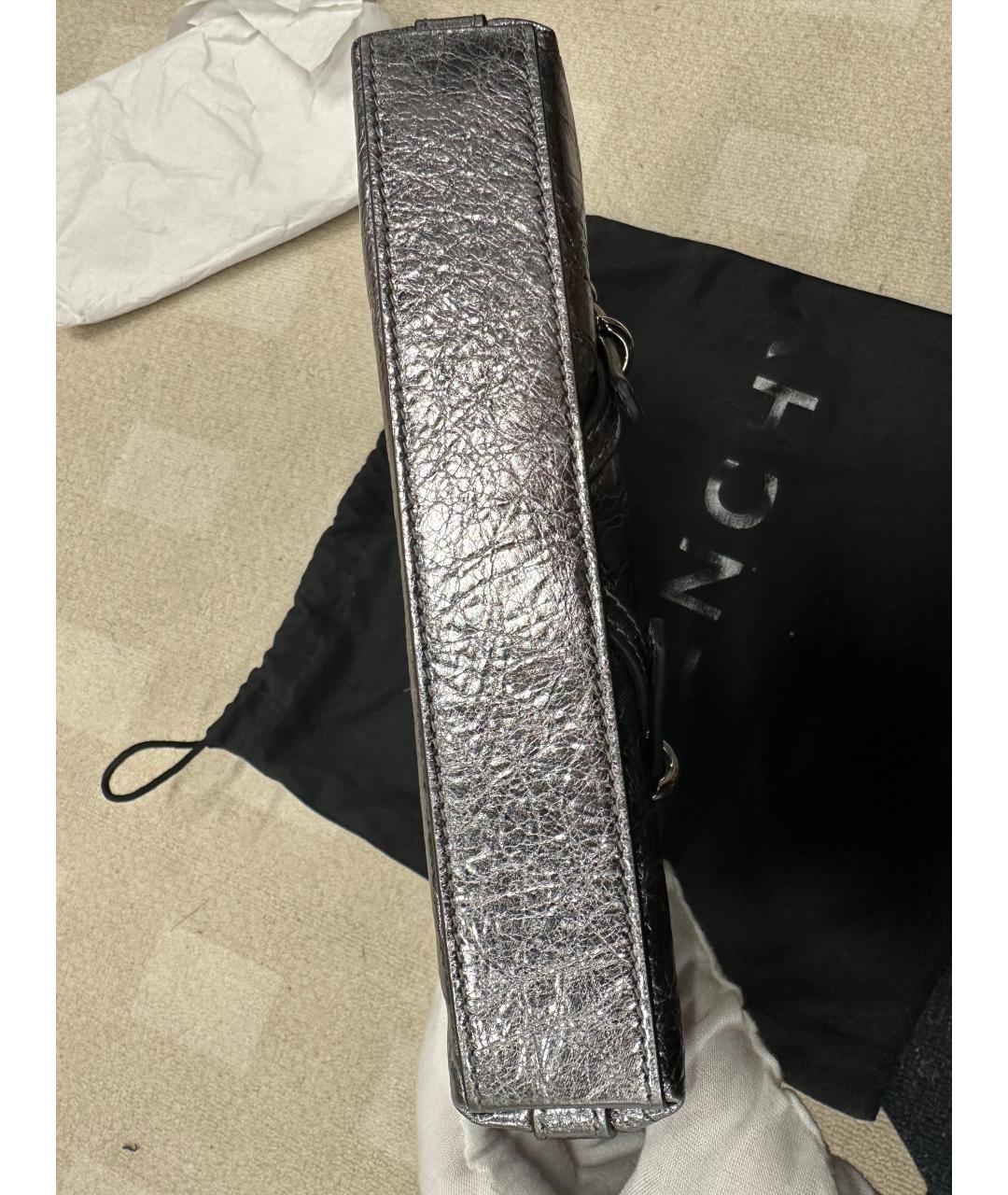 GIVENCHY Серебряная кожаная сумка через плечо, фото 6