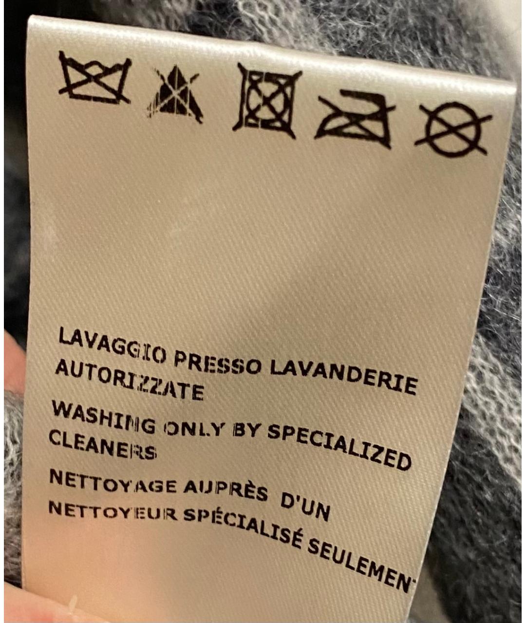 FENDI Серое меховое повседневное платье, фото 7