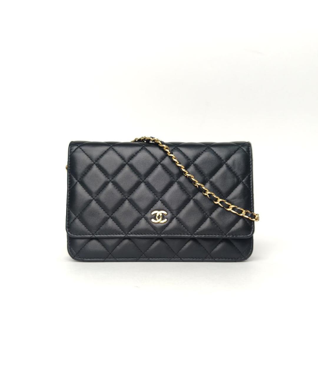 CHANEL Черная кожаная сумка через плечо, фото 2