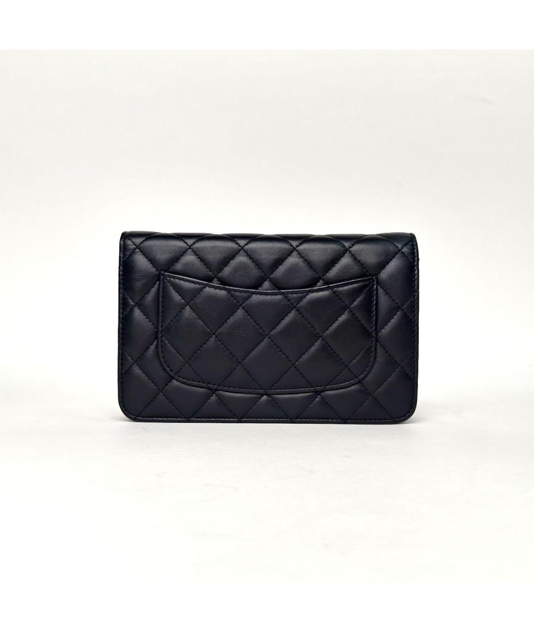 CHANEL Черная кожаная сумка через плечо, фото 3