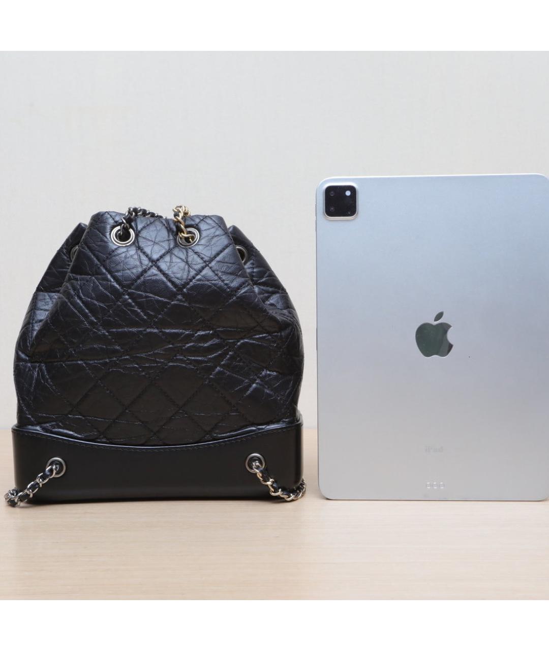 CHANEL Черный кожаный рюкзак, фото 6