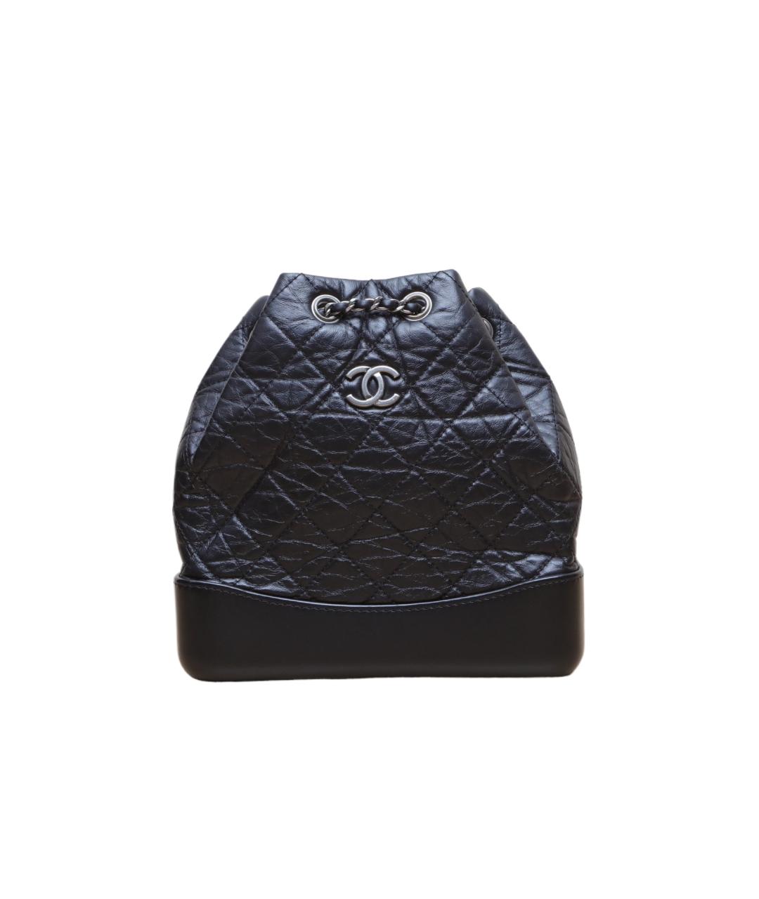 CHANEL Черный кожаный рюкзак, фото 1