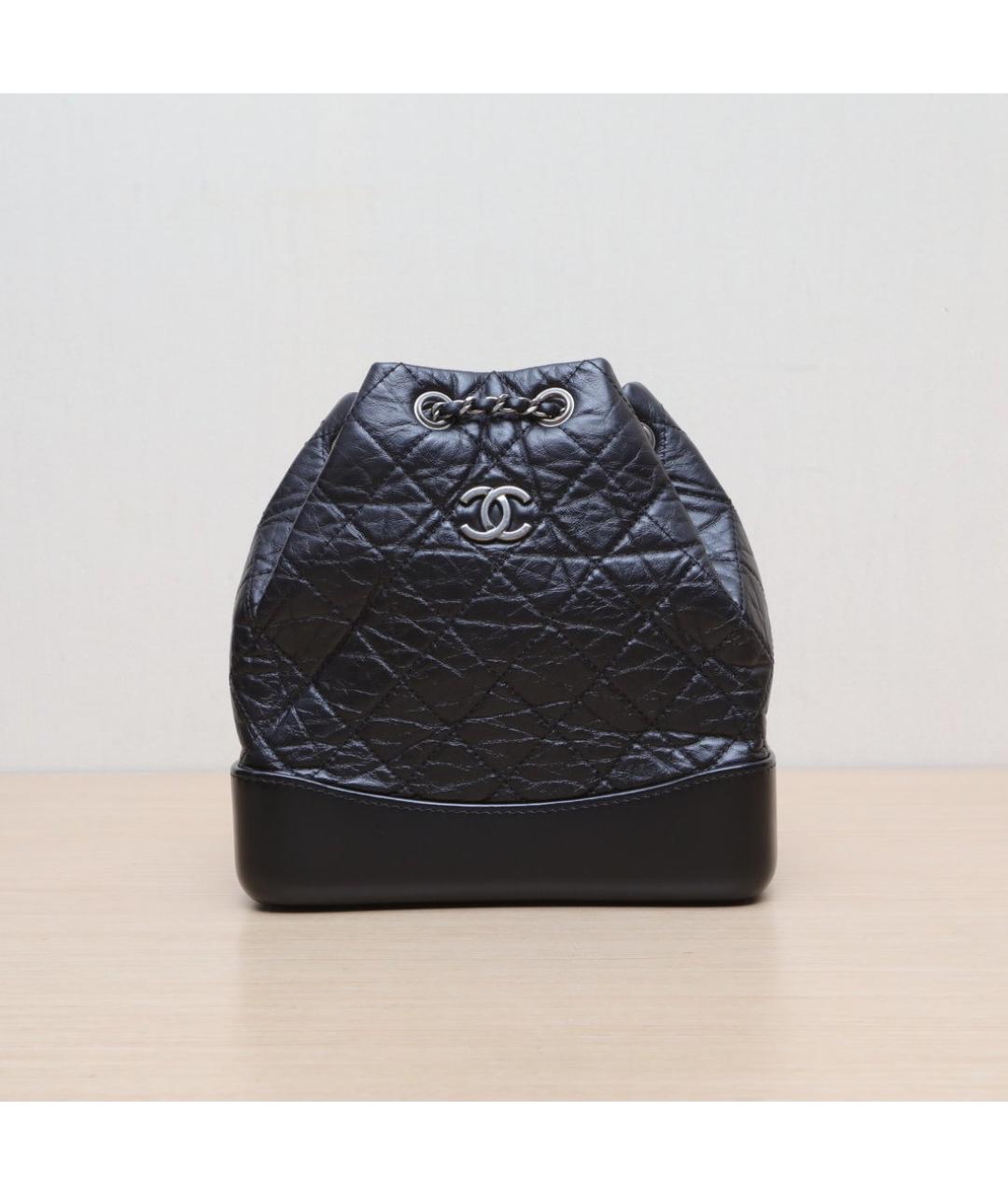 CHANEL Черный кожаный рюкзак, фото 3