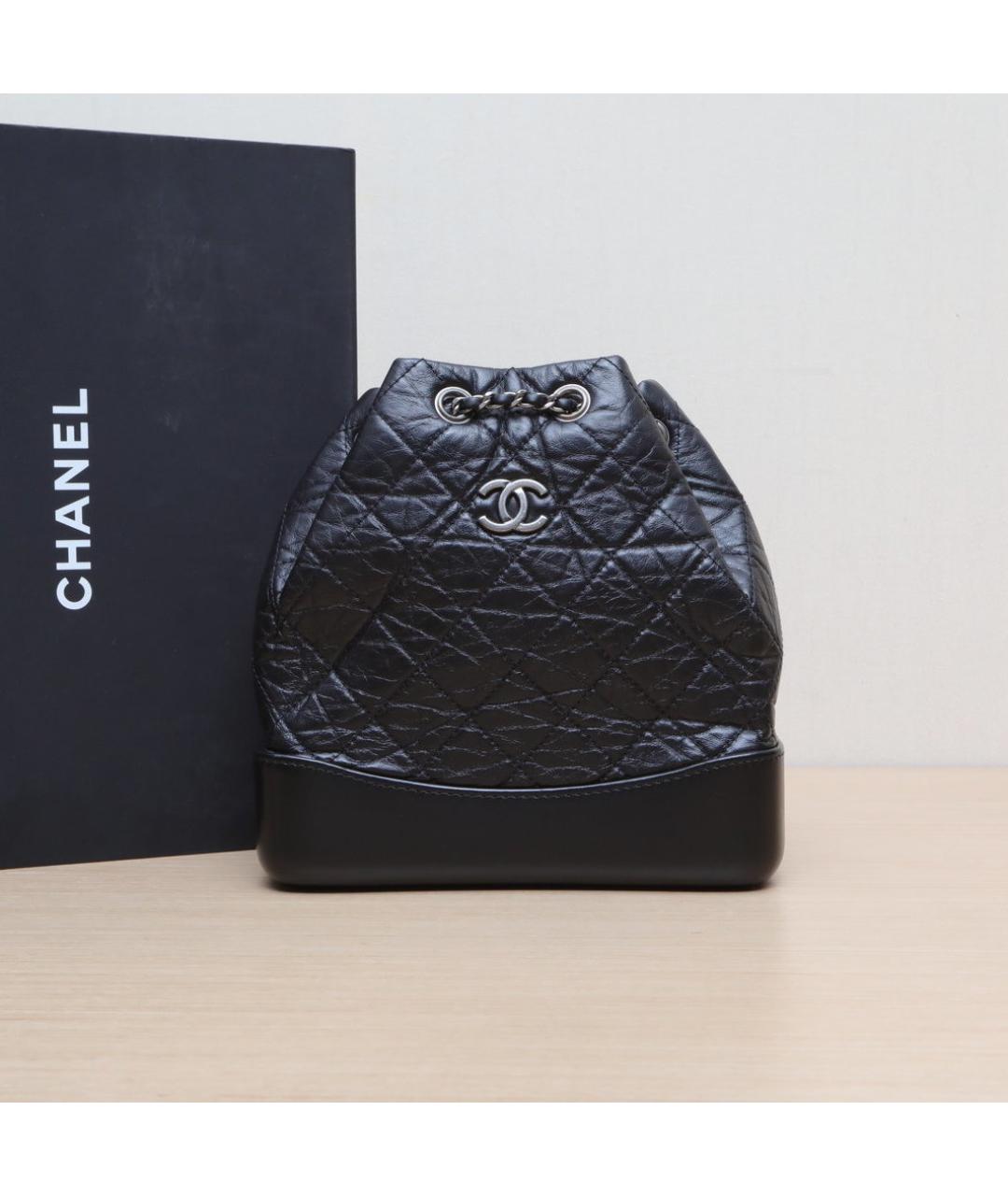 CHANEL Черный кожаный рюкзак, фото 2