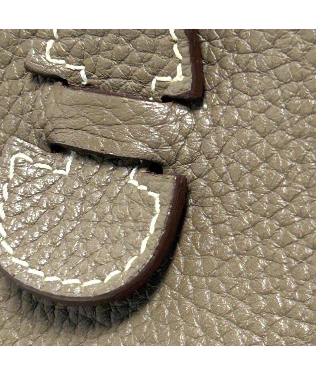 HERMES Коричневая кожаная сумка через плечо, фото 9