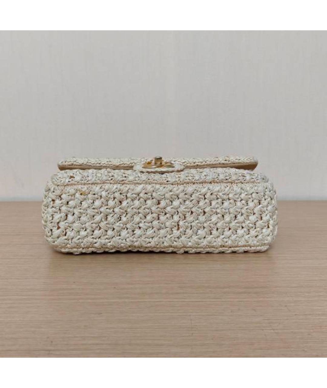 CHANEL Бежевая сумка через плечо, фото 6