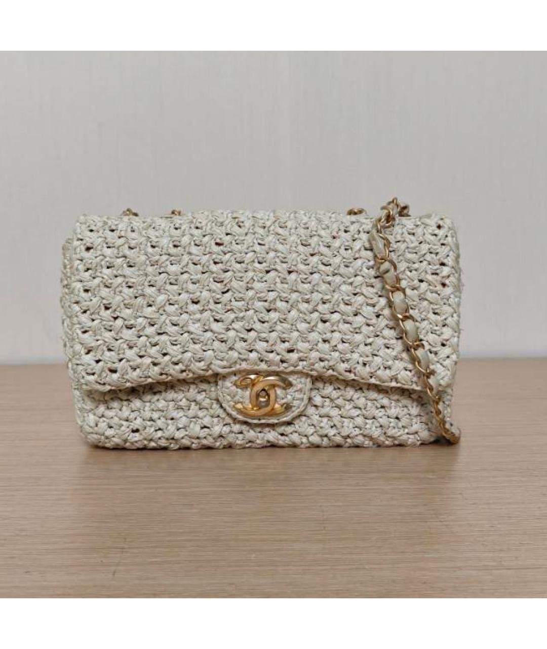 CHANEL Бежевая сумка через плечо, фото 2