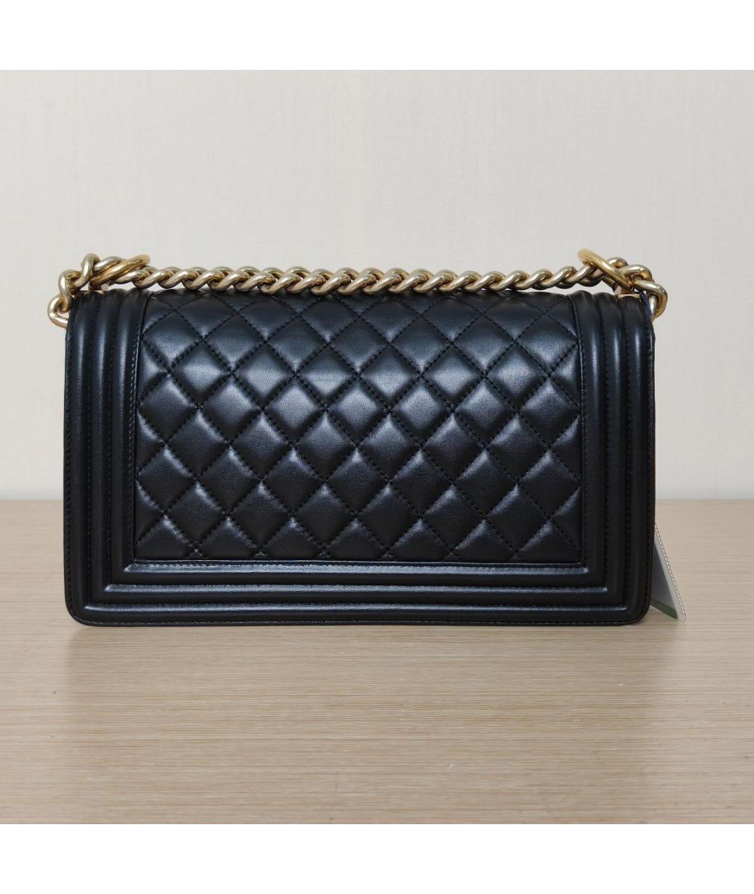 CHANEL Черная кожаная сумка через плечо, фото 4