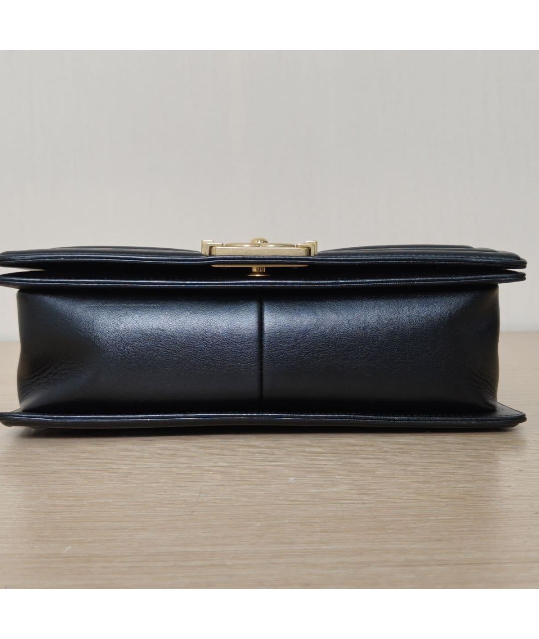 CHANEL Черная кожаная сумка через плечо, фото 6