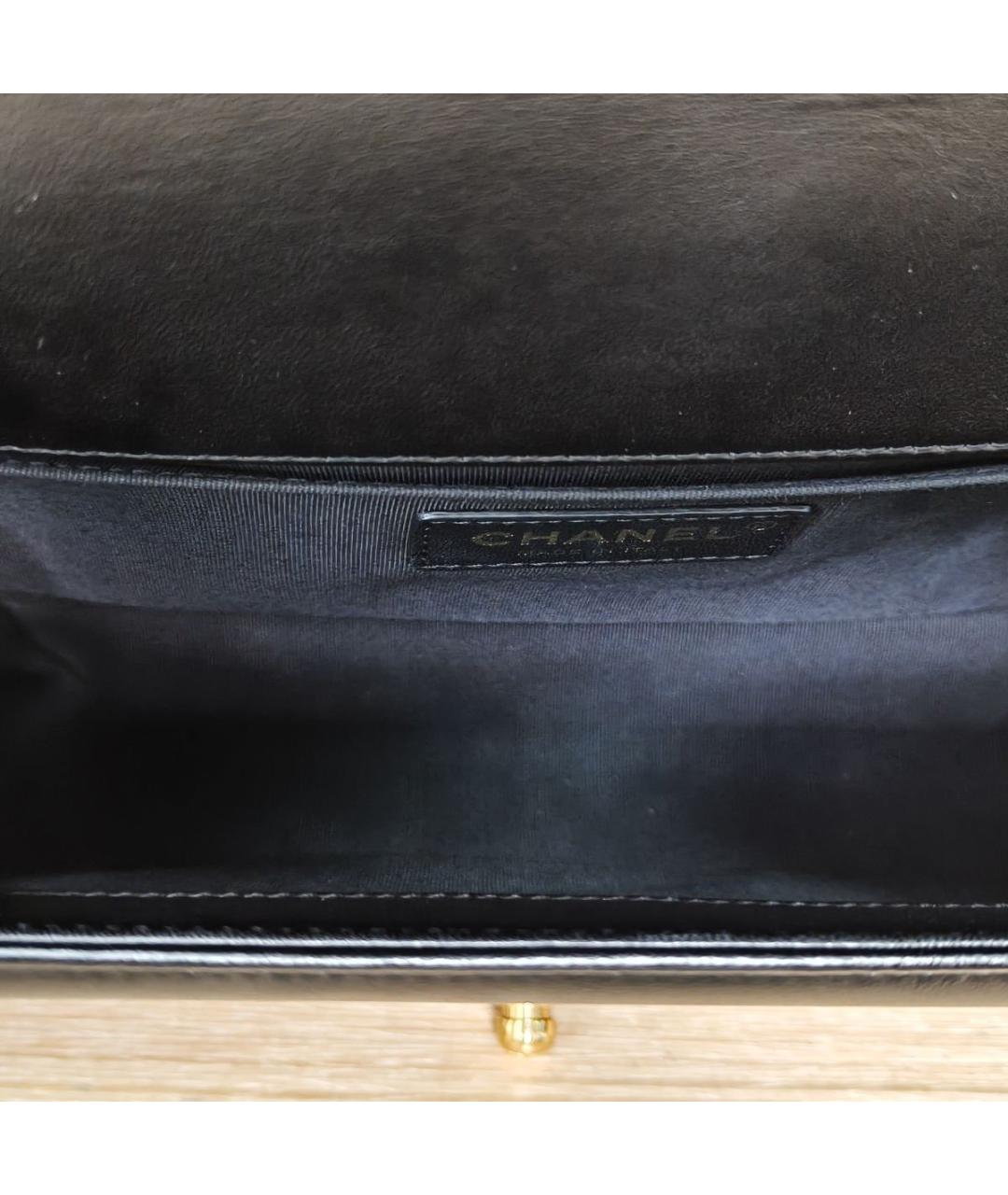 CHANEL Черная кожаная сумка через плечо, фото 9