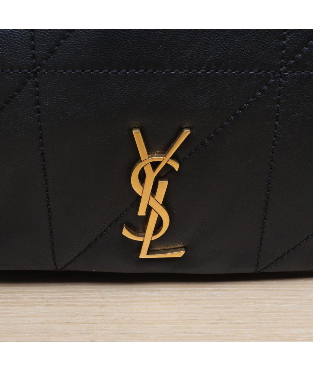 SAINT LAURENT Черная кожаная сумка через плечо, фото 7