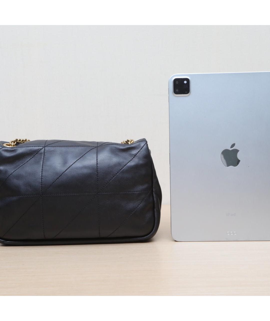 SAINT LAURENT Черная кожаная сумка через плечо, фото 6