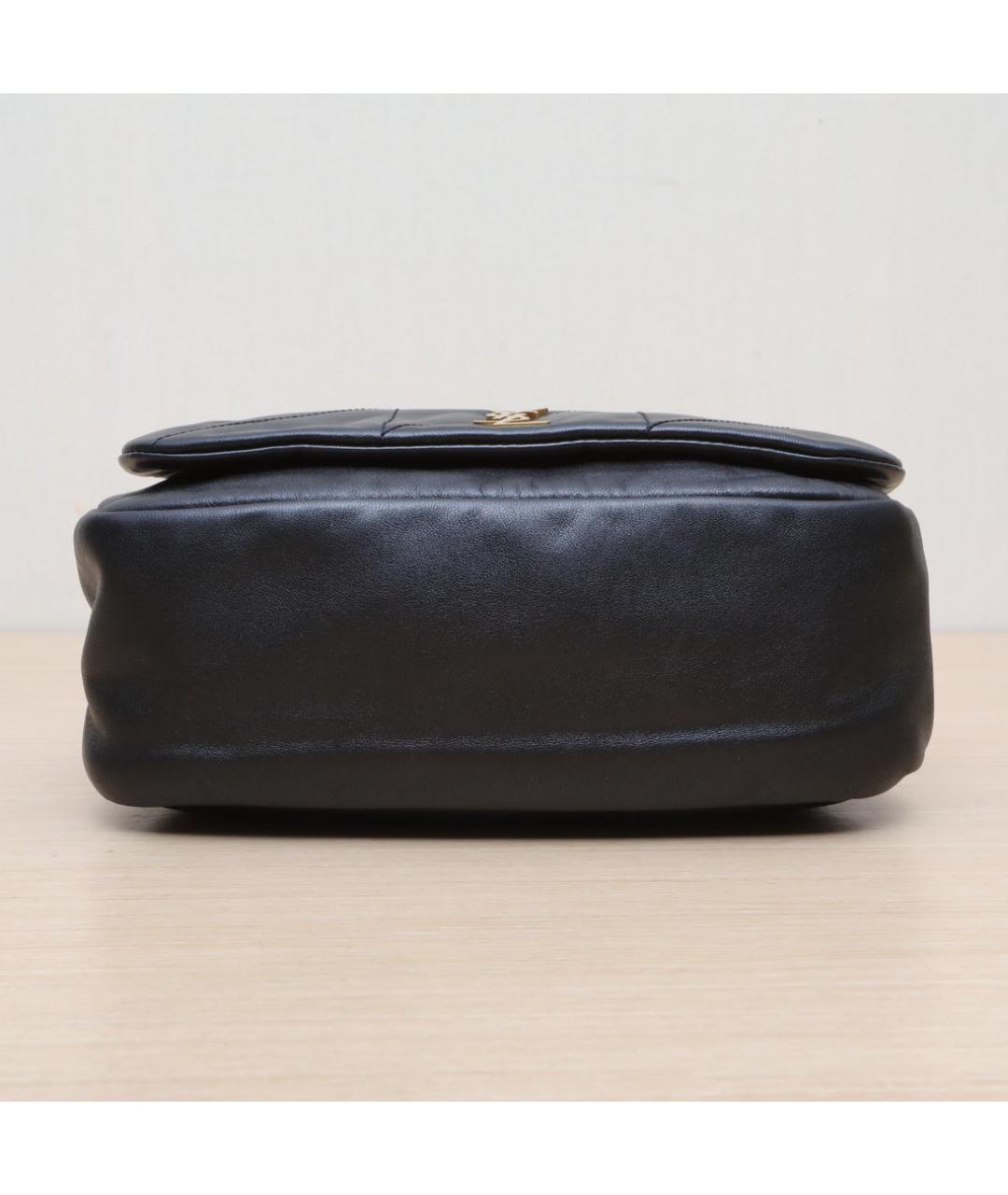 SAINT LAURENT Черная кожаная сумка через плечо, фото 8