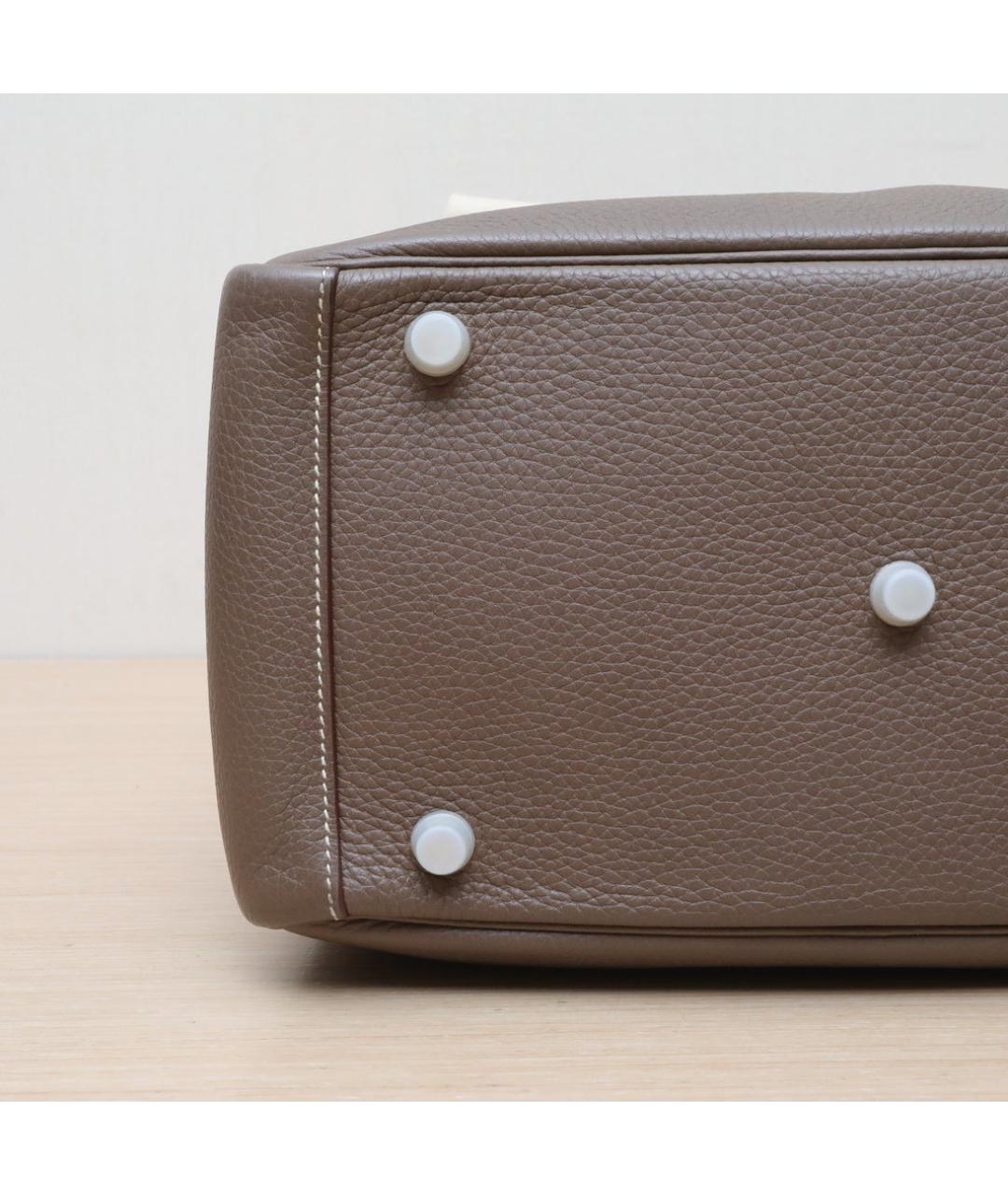 HERMES Коричневая кожаная сумка через плечо, фото 8