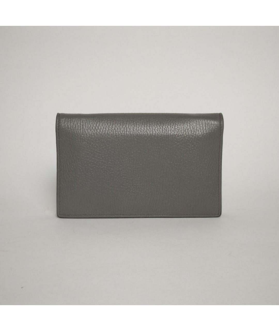 GUCCI Серая кожаная сумка через плечо, фото 3