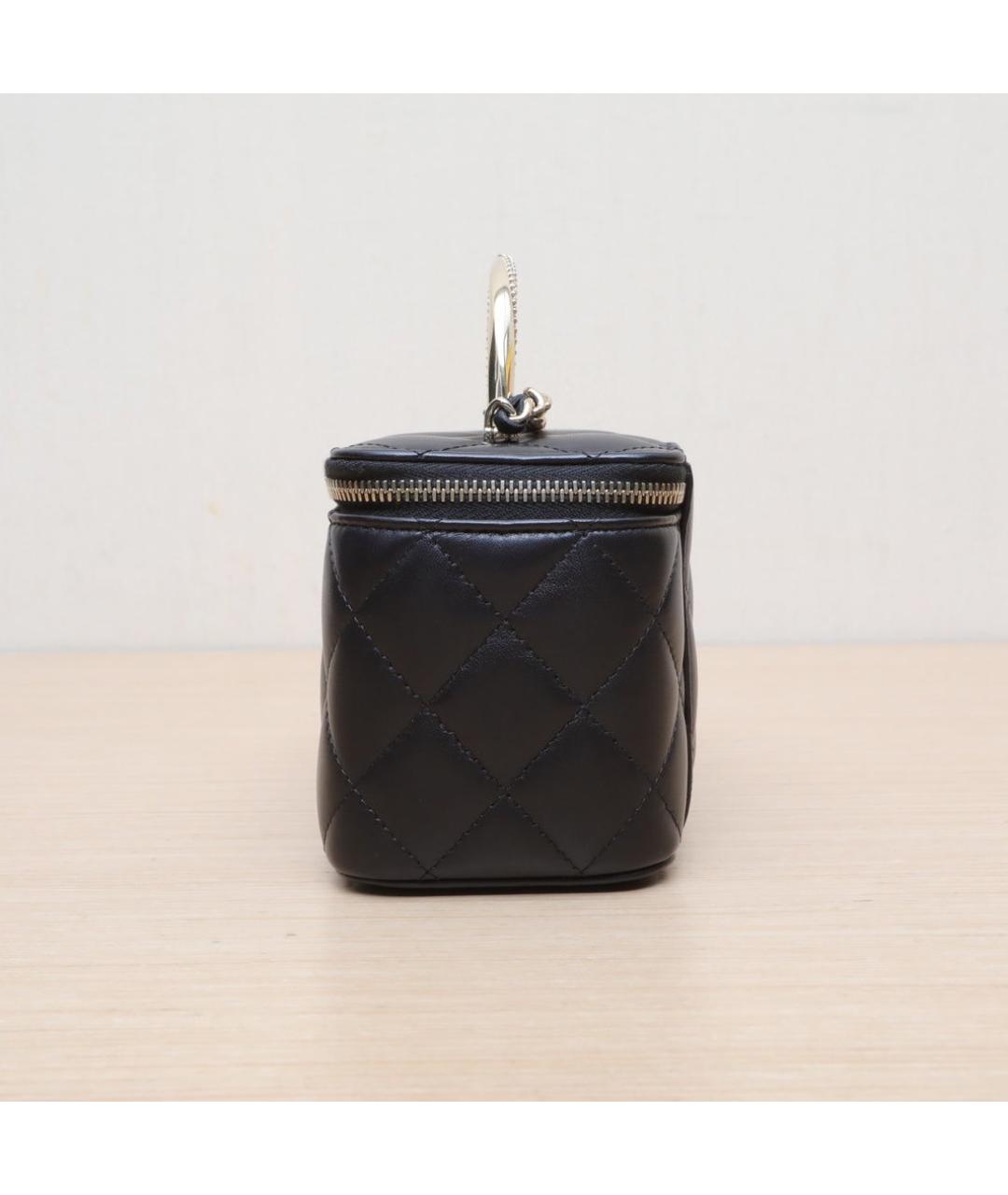 CHANEL Черная кожаная сумка через плечо, фото 4