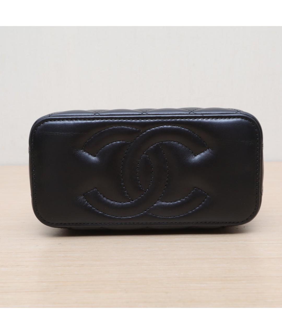 CHANEL Черная кожаная сумка через плечо, фото 8