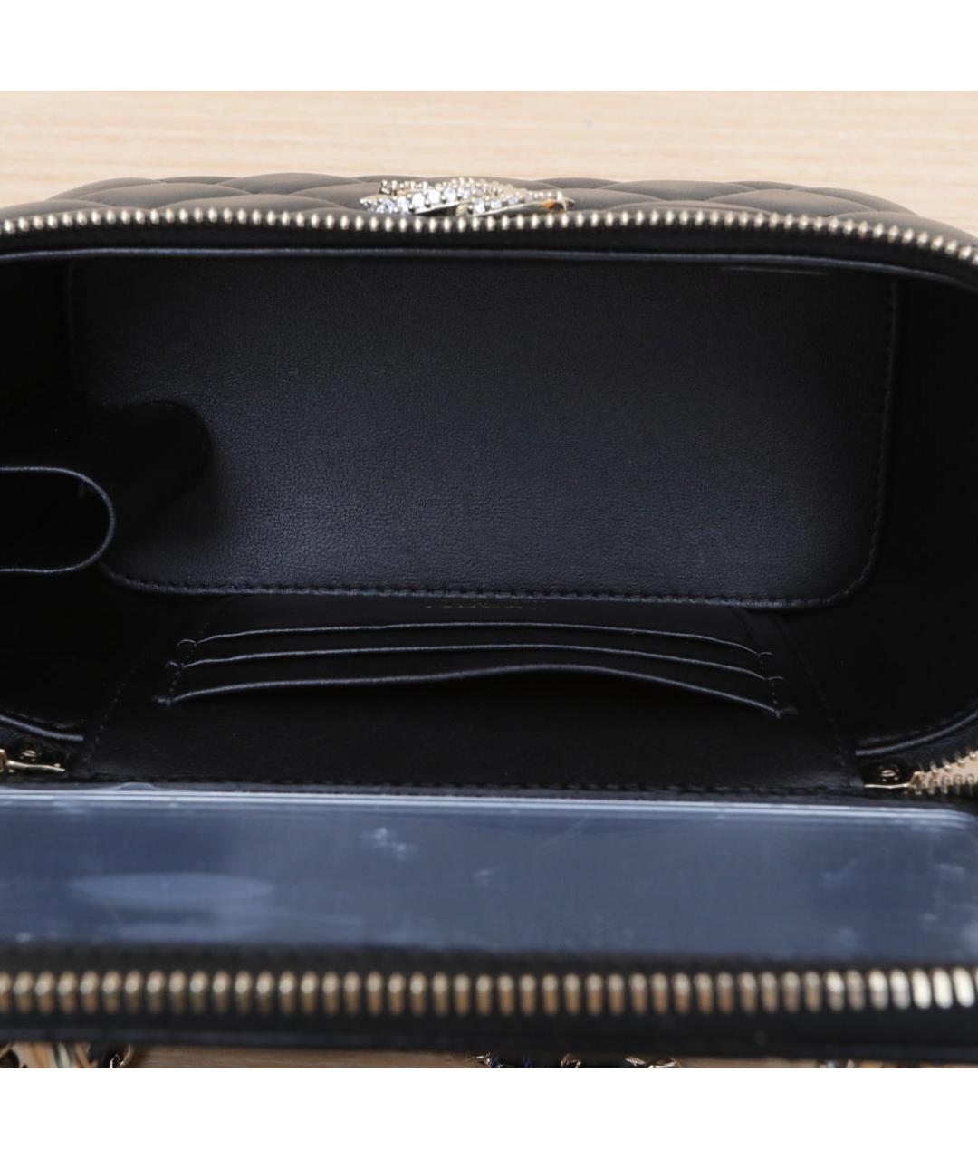 CHANEL Черная кожаная сумка через плечо, фото 9