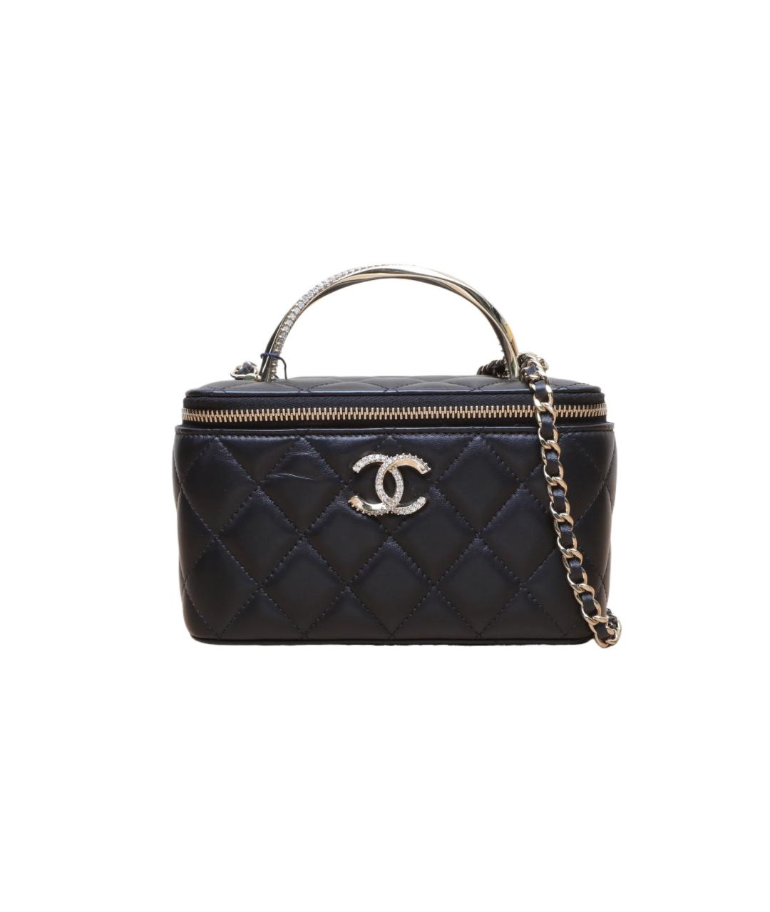 CHANEL Черная кожаная сумка через плечо, фото 1