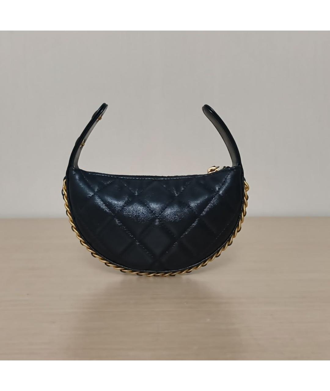CHANEL Черная кожаная сумка через плечо, фото 4