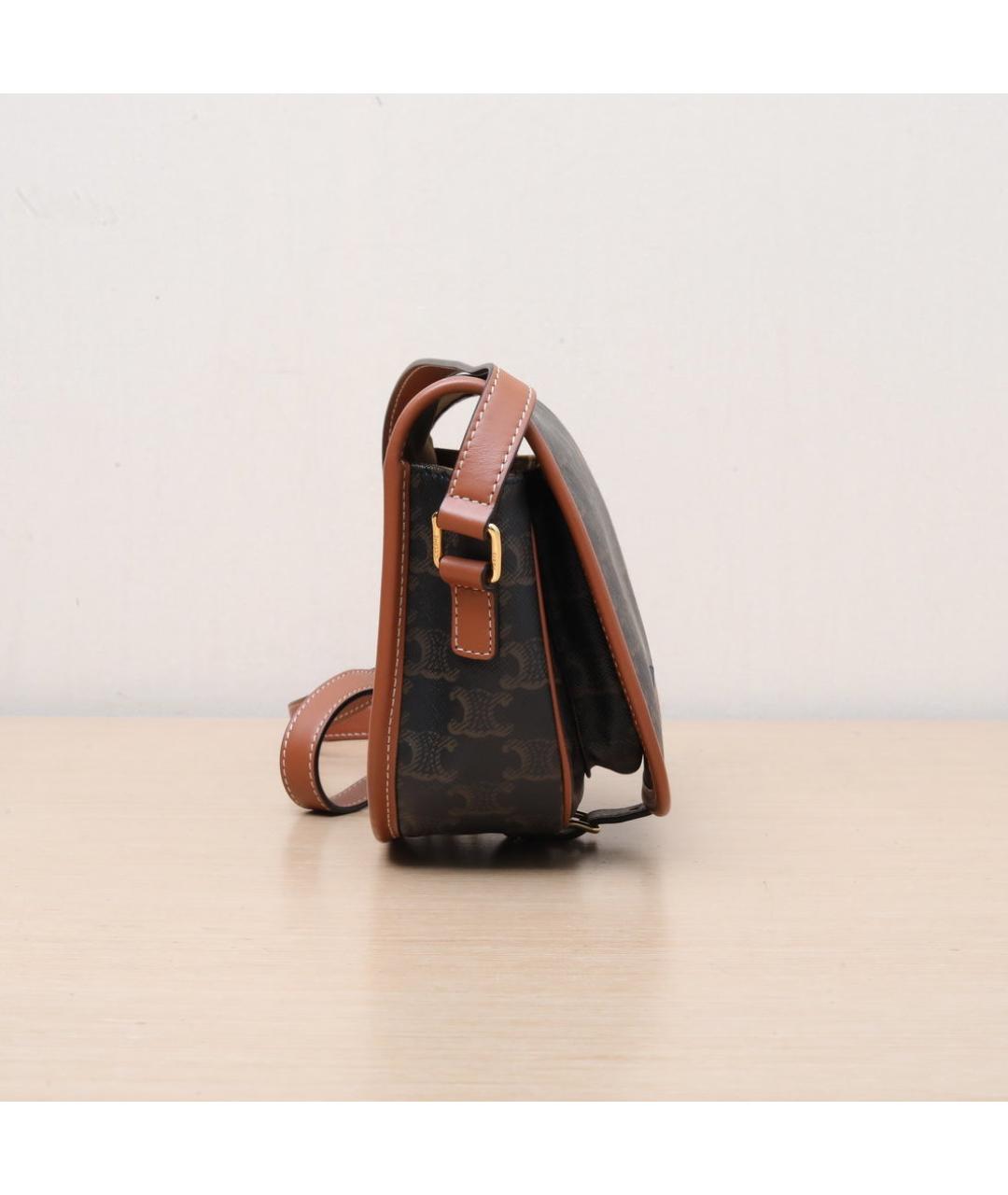 CELINE Коричневая сумка через плечо, фото 5