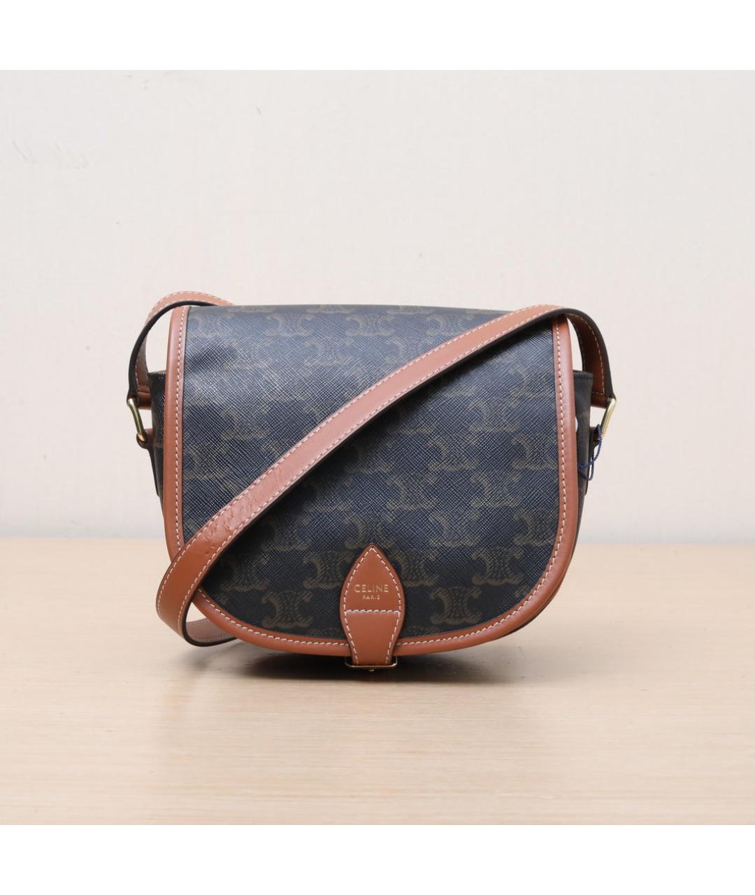 CELINE Коричневая сумка через плечо, фото 3