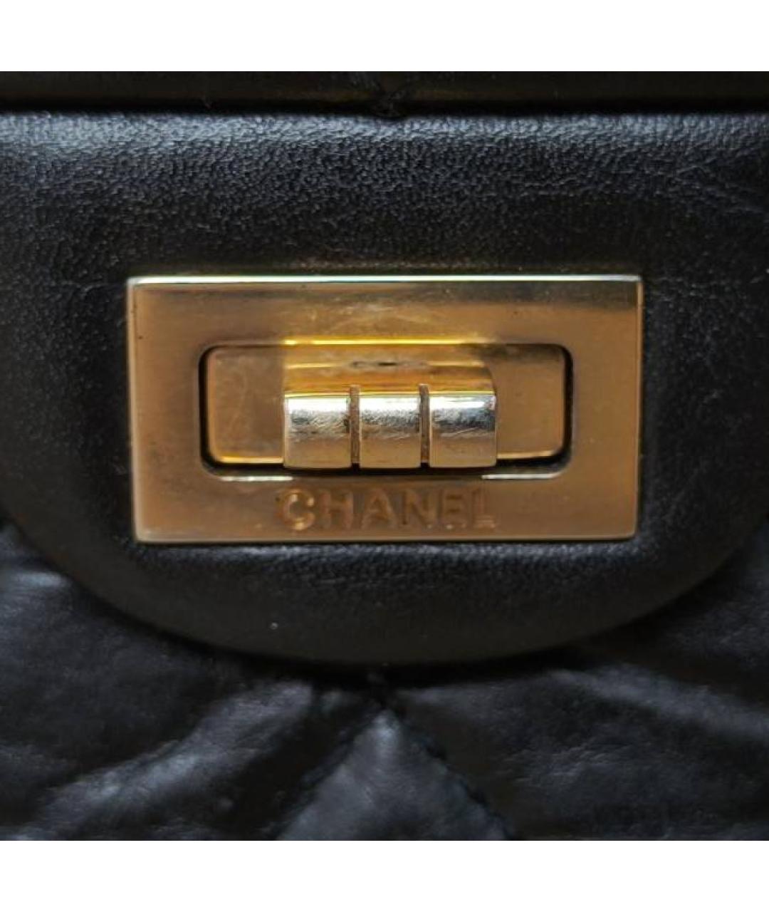 CHANEL Черная кожаная сумка через плечо, фото 7
