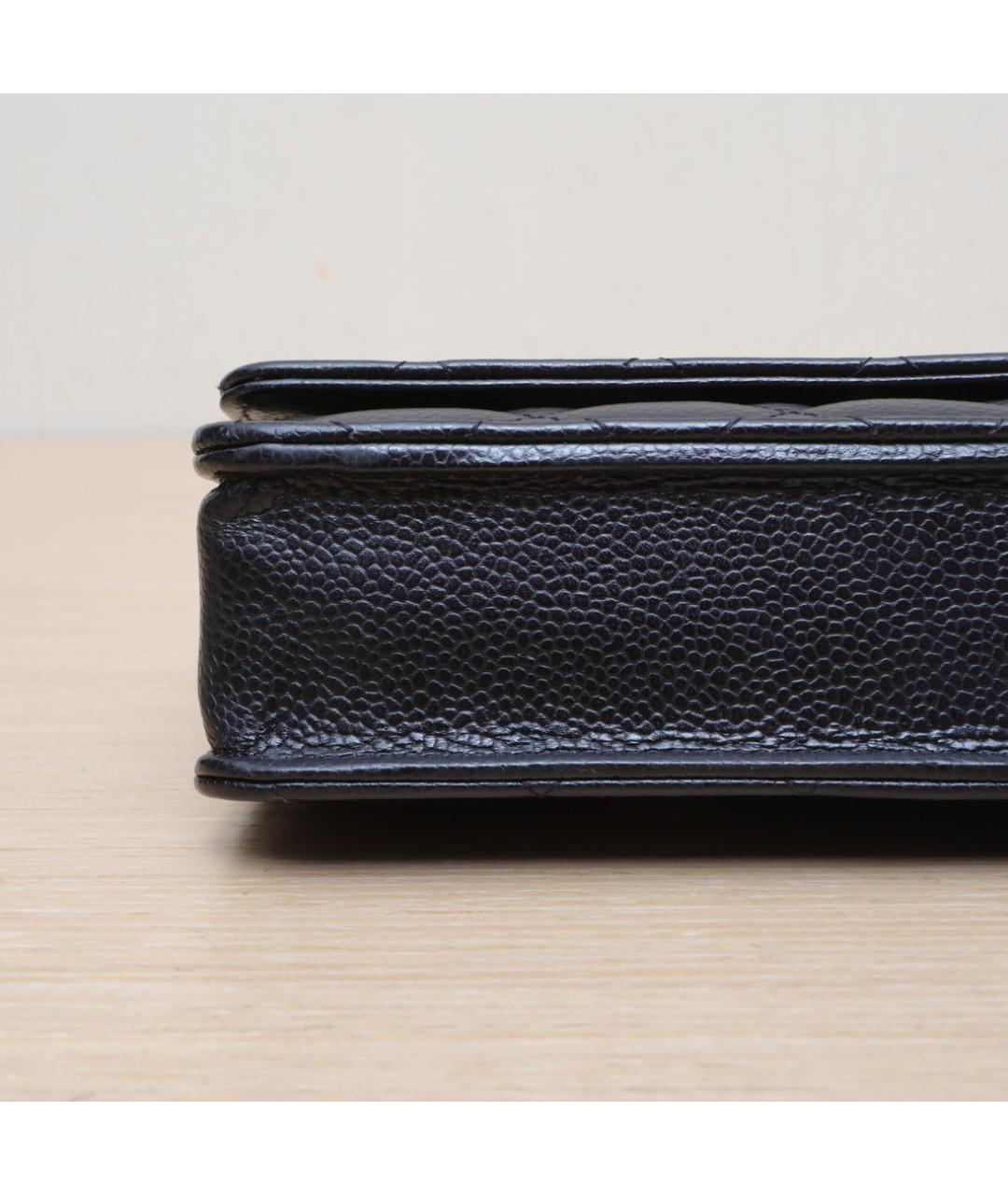 CHANEL Черная кожаная сумка через плечо, фото 9