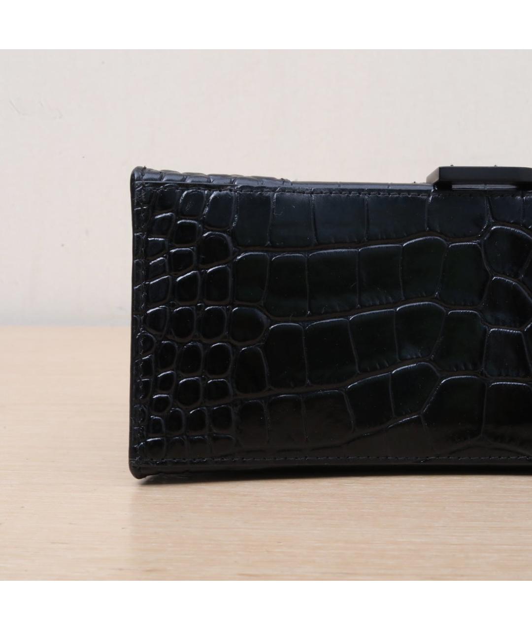 BALENCIAGA Черная кожаная сумка через плечо, фото 8