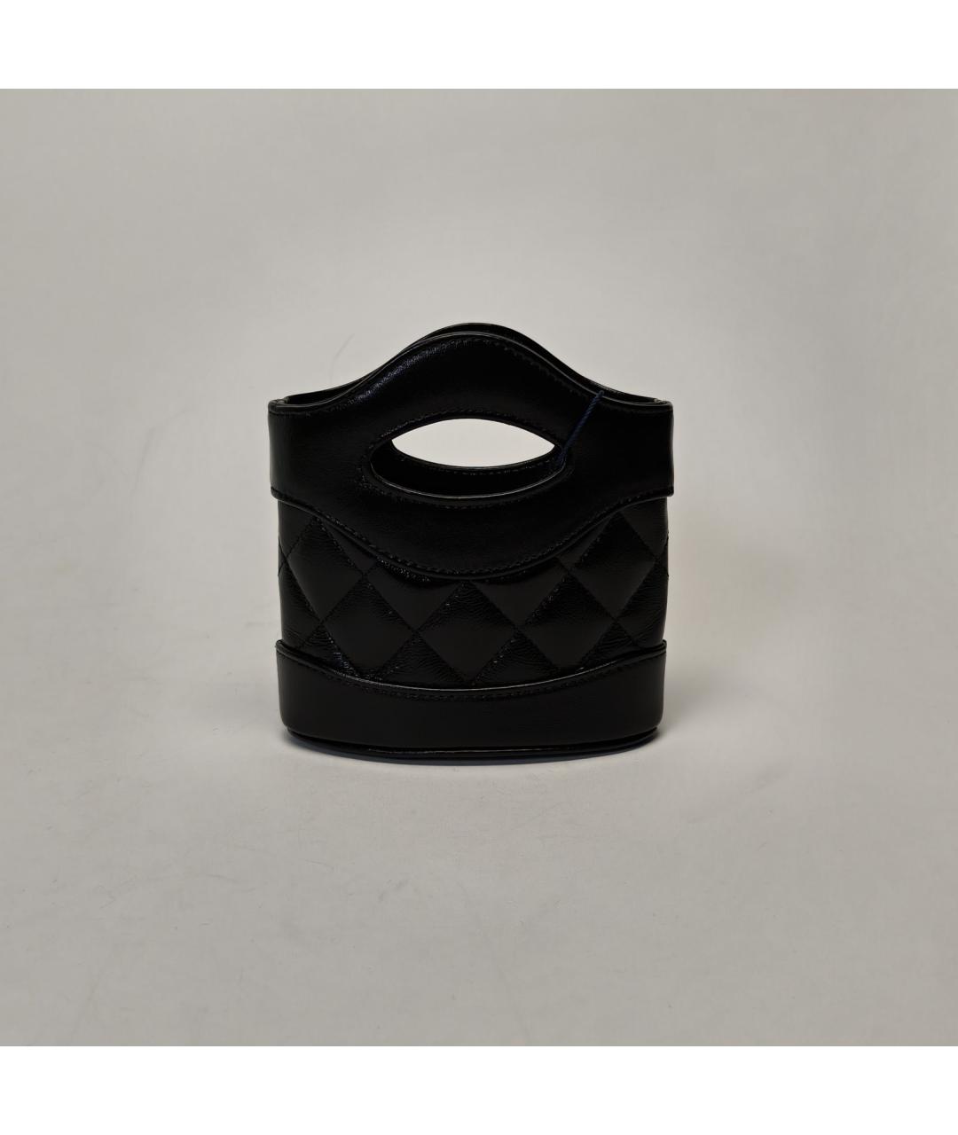 CHANEL Черная кожаная сумка через плечо, фото 4