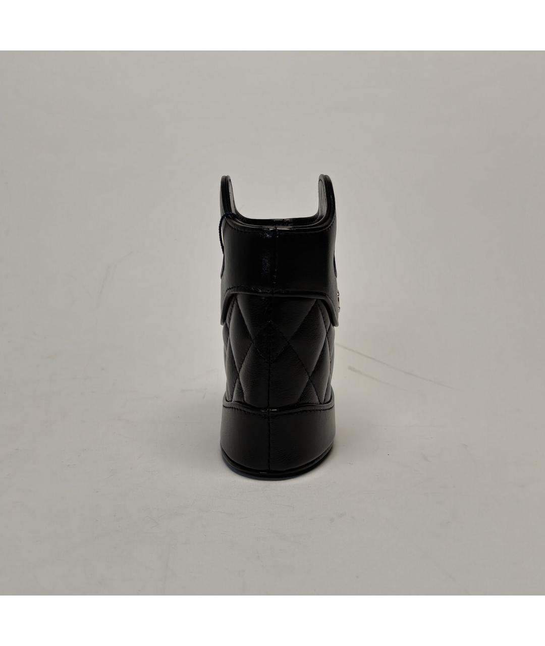 CHANEL Черная кожаная сумка через плечо, фото 5