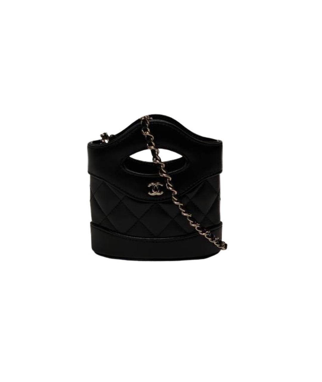 CHANEL Черная кожаная сумка через плечо, фото 1