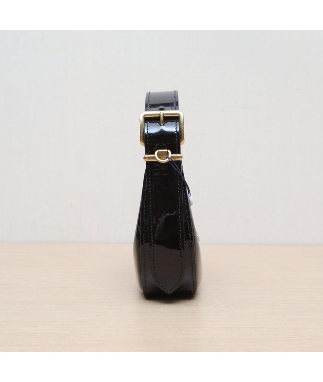 MIU MIU Черная сумка через плечо из лакированной кожи, фото 5
