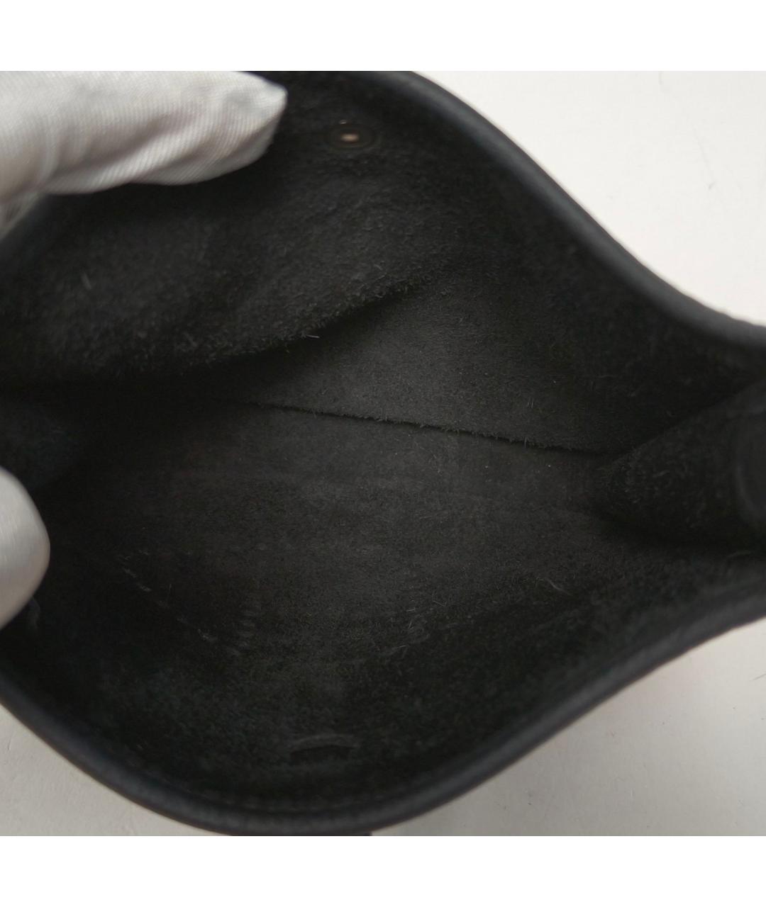 HERMES Черная кожаная сумка через плечо, фото 7