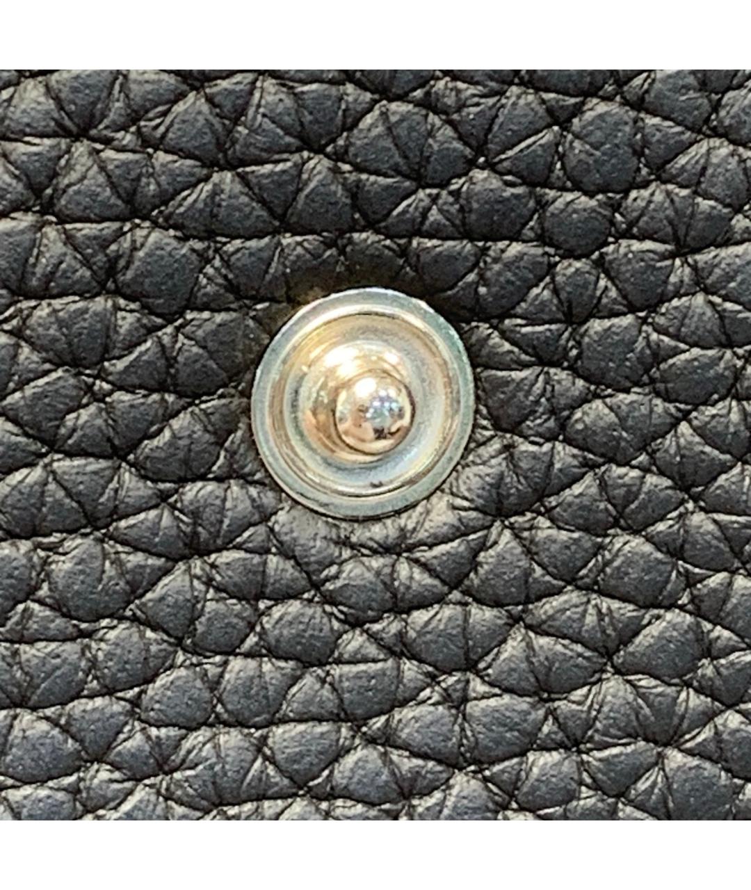 HERMES Черная кожаная сумка через плечо, фото 9