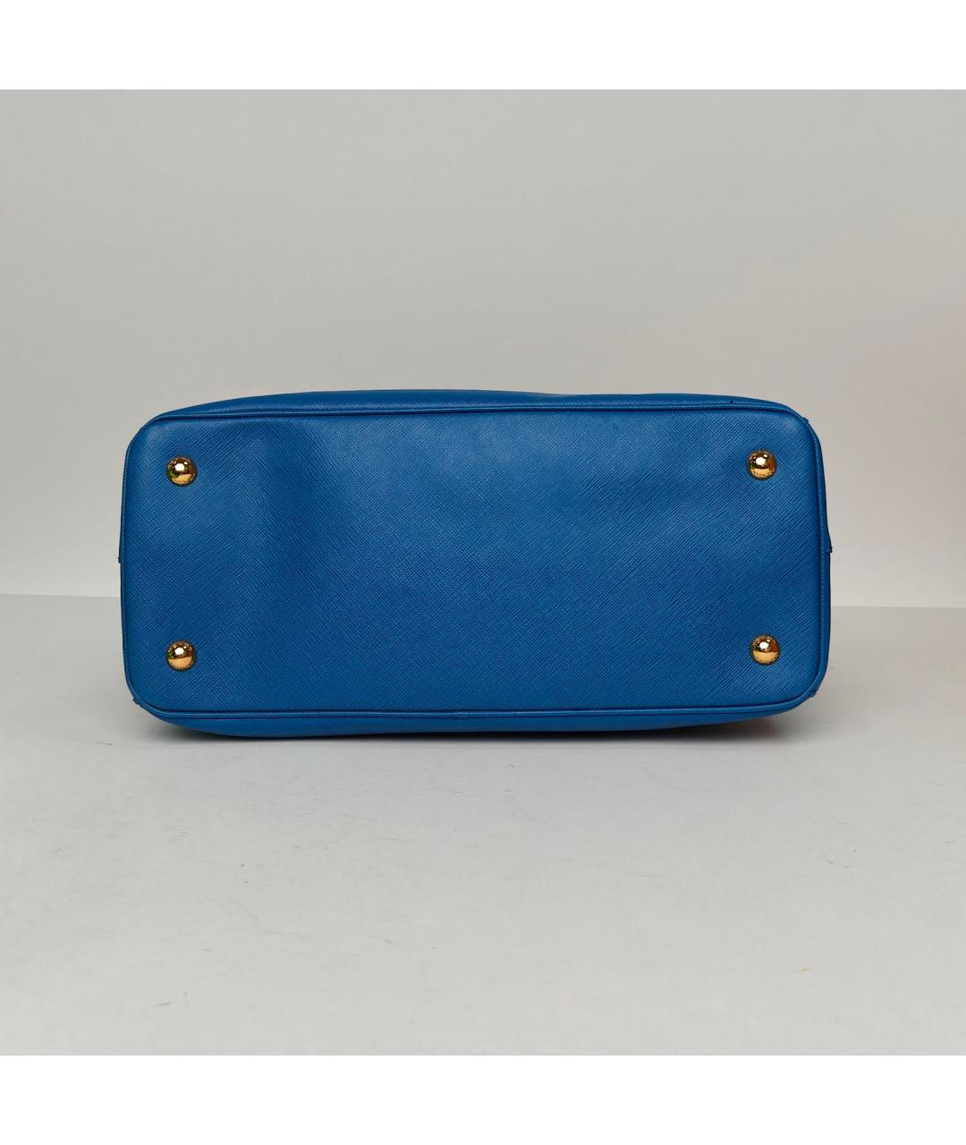 PRADA Синяя кожаная сумка через плечо, фото 6
