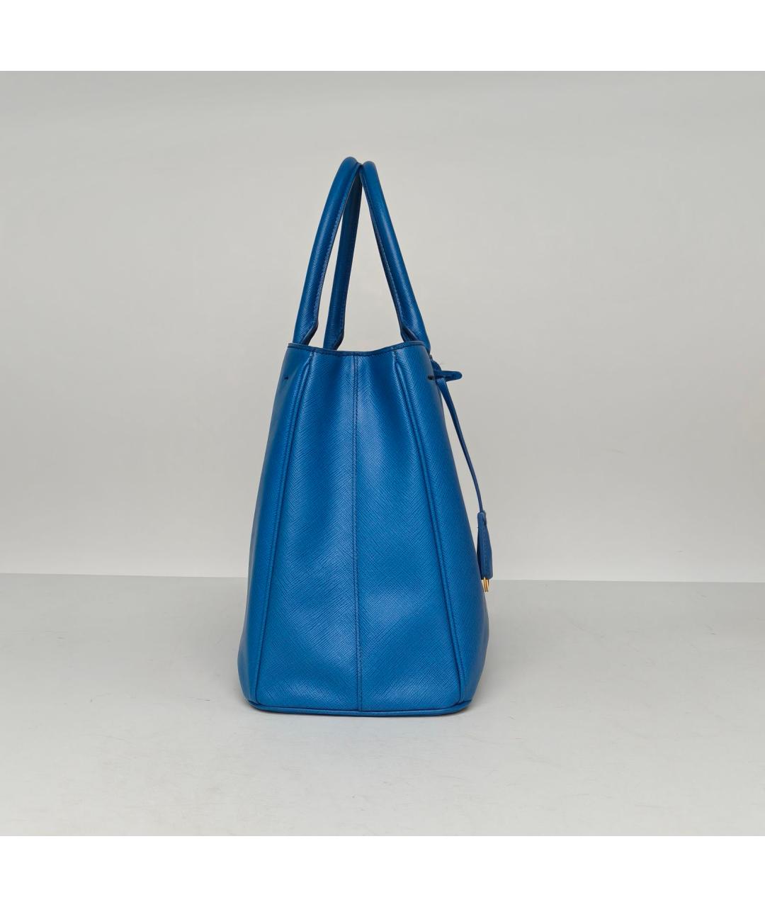 PRADA Синяя кожаная сумка через плечо, фото 5