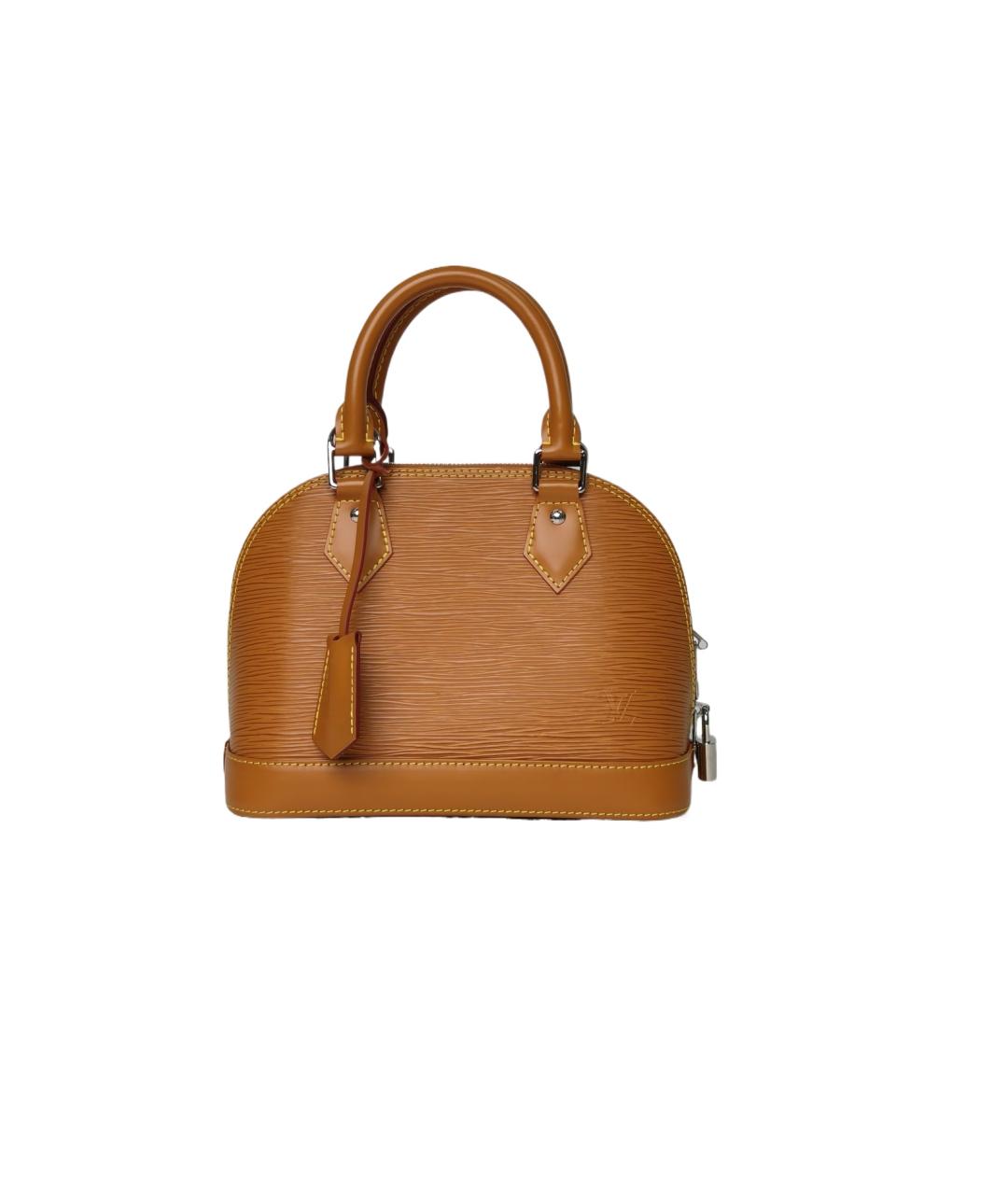 LOUIS VUITTON Коричневая кожаная сумка через плечо, фото 1