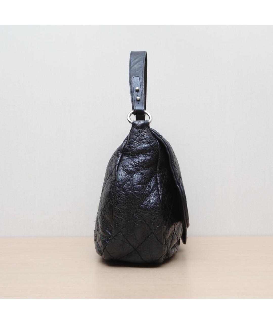 CHANEL Черная кожаная сумка через плечо, фото 5