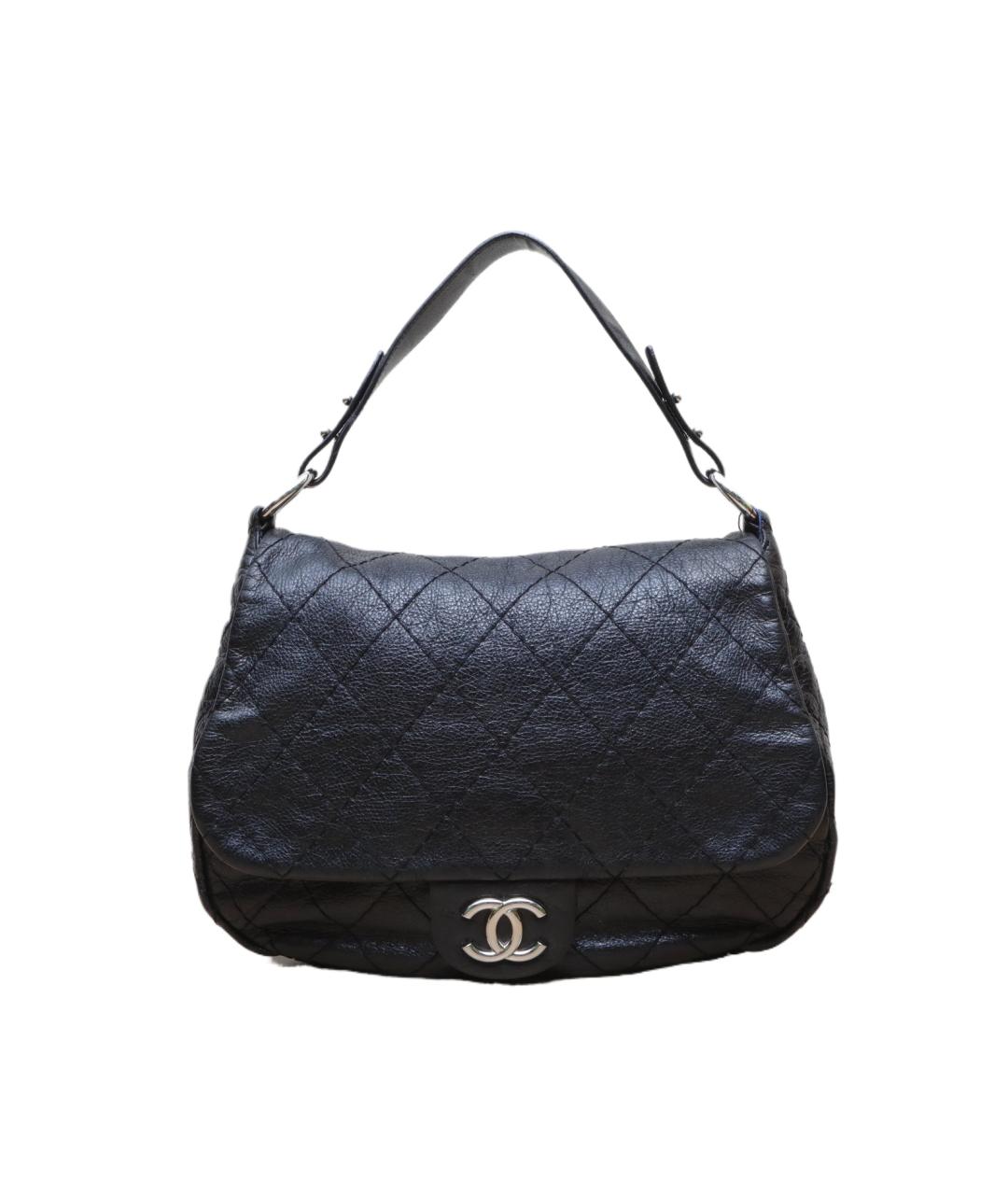 CHANEL Черная кожаная сумка через плечо, фото 1