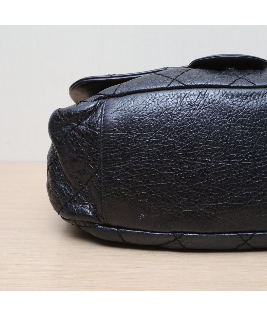 CHANEL Черная кожаная сумка через плечо, фото 8